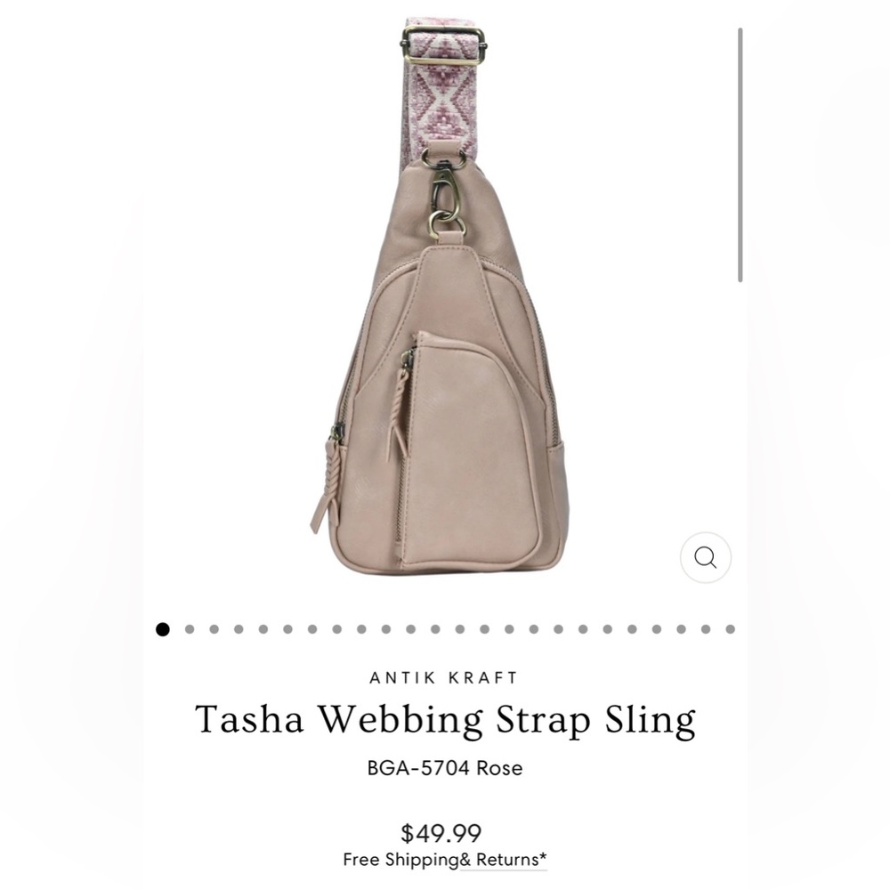 NWT Antik Kraft Tasha Crossbody Vegan Leather Bag